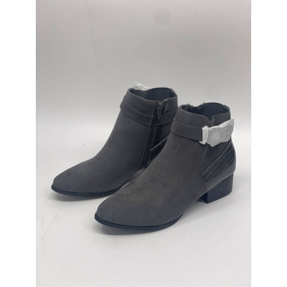 Karen Scott Women's Nadine Ankle Booties - Grey 7.5W
